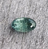 5.2ct FANTASY CUT ELONGATED EMERALD MONTANA SAPPHIRE