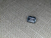 1.52CT STEEL BLUE EMERALD CUT MONTANA SAPPHIRE