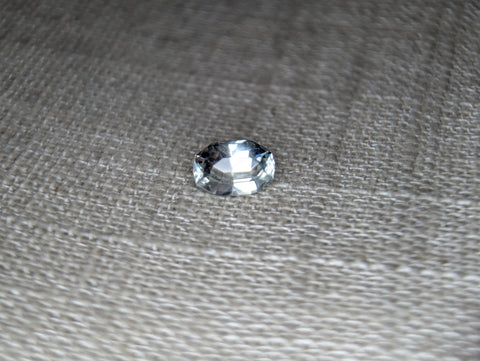 1.57ct NATURAL WHITE CUSTOM CUT MONTANA SAPPHIRE
