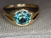 15.9g YELLOW GOLD MONTANA SAPPHIRE RING SIZE 10