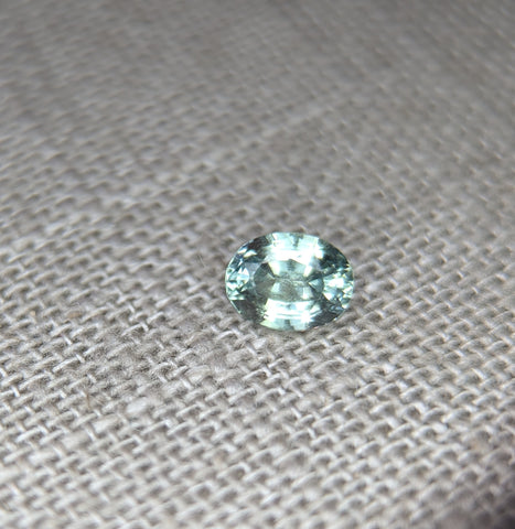 1.22cts. RARE RIVER GREEN MONTANA SAPPHIRE