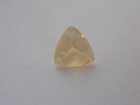 .54 CT OPAL FACETED YELLOW ORANGE JELLY OPAL TRILLION CUT - Blaze-N-Gems