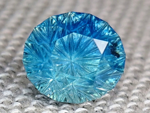 3.53ct FANTASY CUT BI-COLOR ONE OF A KIND MONTANA SAPPPHIRE