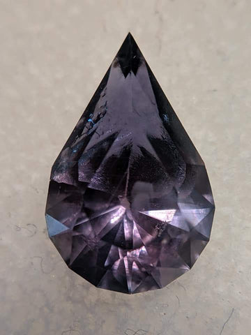 3.47ct PURPLE PEAR MONTANA SAPPHIRE WEDDING STONE - Blaze-N-Gems