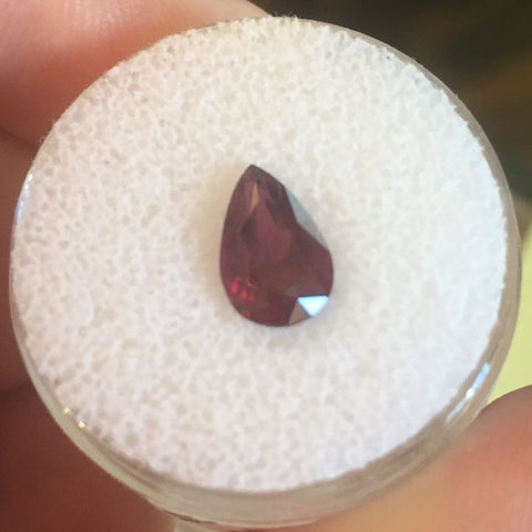 1.79 CTS. RARE PURPLE TEAR DROP (PEAR SHAPE) GARNET - Blaze-N-Gems