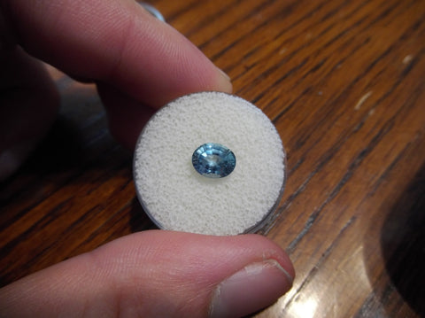 2.12 cts. INCREDIBLE MEDIUM BLUE TO LIGHT BLUE COLOR SHIFT MONTANA SAPPHIRE - Blaze-N-Gems