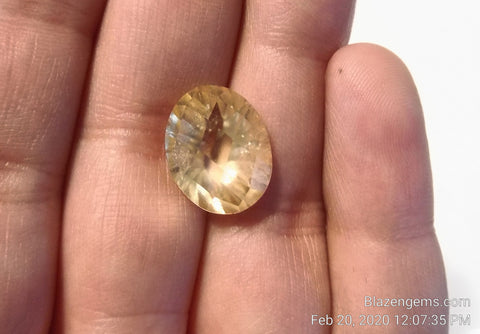 12ct ROSE CUT HESSONITE GARNET - Blaze-N-Gems