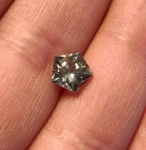 2.11ct GREY SILVER TO OLIVE GREEN COLOR SHIFT MONTANA SAPPHIRE - Blaze-N-Gems