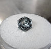 2.34ct SILVER GREEN MONTANA SAPPHIRE HEXAGON CUT