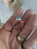 STUNNING ROSE GOLD GEM SILICA AND MONTANA SAPPHIRE RING SIZE 8.25 - Blaze-N-Gems