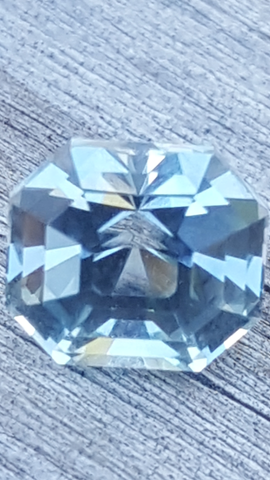 1.04ct ICE BLUE ASCHER CUT MONTANA SAPPHIRE - Blaze-N-Gems