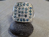 14.44g SILVER MONTANA SAPPHIRE RING SIZE 10