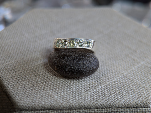 5.44g SILVER MONTANA SAPPHIRE RING SIZE 7