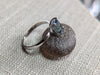 2.42g WHITE GOLD MONTANA SAPPHIRE RING SIZE 7.5