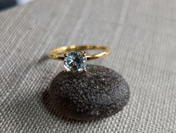 2.28g GOLD MONTANA SAPPHIRE RING SIZE 7