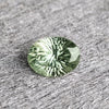 8.66ct CUSTOM CONCAVE CUT GREEN/YELLOW MONTANA SAPPHIRE ALL NATURAL