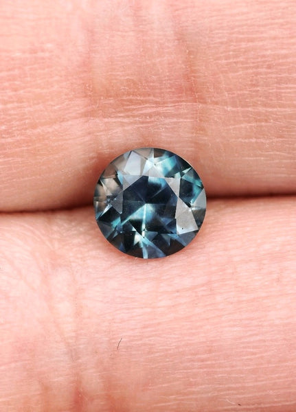 1.14ct BEAUTIFUL BLUE ROUND MONTANA SAPPHIRE