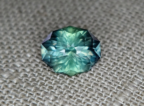 4.33ct CUSTOM PORTUGUESE OVAL CUT NATURAL MONTANA SAPPHIRE