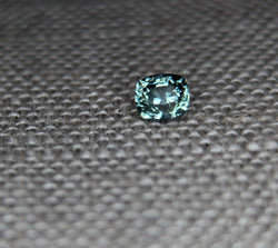 .58 CTS. CUSHION CUT BLUE/GREEN MONTANA SAPPHIRE