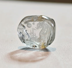 6.41ct AMAZING CARVED SAPPHIRE BY JACK HOGUE