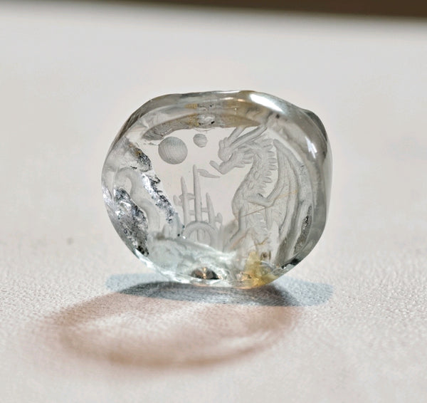 6.41ct AMAZING CARVED SAPPHIRE BY JACK HOGUE