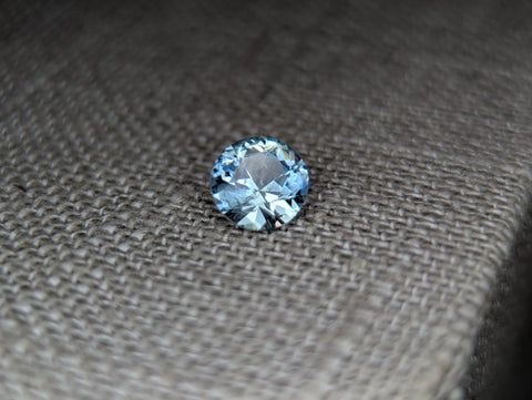 1.23ct STEEL BLUE ROUND MONTANA SAPPHIRE