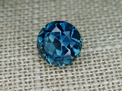 3.40ct DEEP BLUE TEAL ROUND MONTANA SAPPHIRE