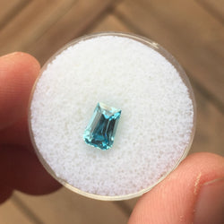 1.77 CT CUSTOM CUT AQUA ZIRCON - Blaze-N-Gems