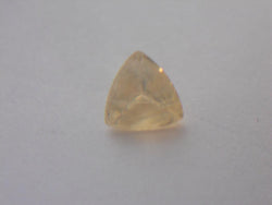 .54 CT OPAL FACETED YELLOW ORANGE JELLY OPAL TRILLION CUT - Blaze-N-Gems