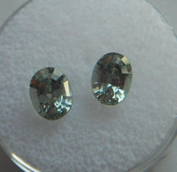 2.82 tctwt MATCHING PAIR LOOSE OVAL CUT MONTANA SAPPHIRES - Blaze-N-Gems