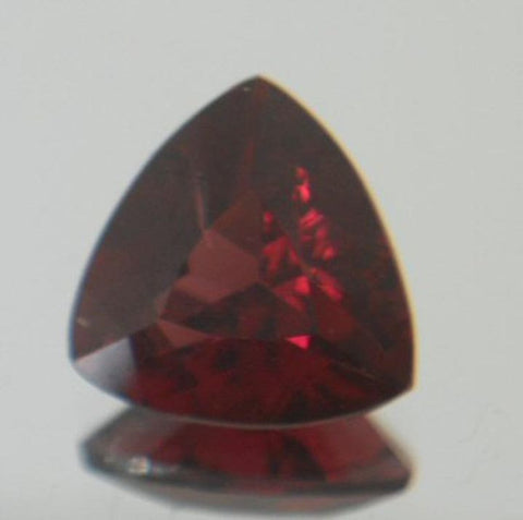 TRILLION CUT GARNET RASPBERRY RED GREAT COLOR - Blaze-N-Gems