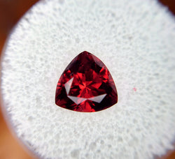 3.03ct PERFECT RED TRILLOON CUT GARNET