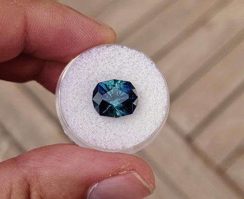 6.88ct One of Kind Blue Montana Sapphire