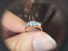 2.29tctw MONTANA SAPPHIRE AND ROSE GOLD RING SIZE 6.5