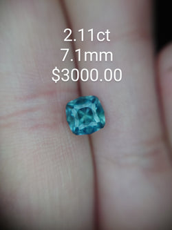 2.11ct COMPASS CUT MONTANA SAPPHIRE