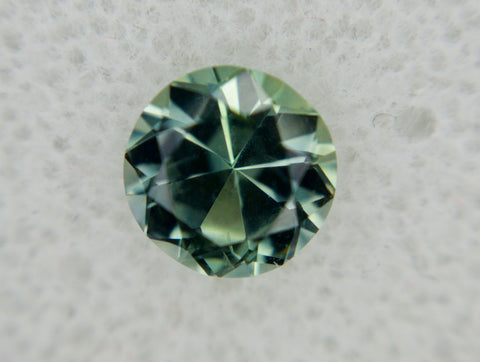 1.3ct BEAUTIFUL GREEN TO TEAL COLOR SHIFT ROUND MONTANA SAPPHIRE