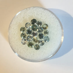 3.1 MM ACCENT STONES, SETS, PAIRS, MONTANA SAPPHIRE - Blaze-N-Gems