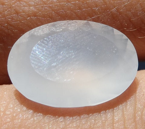 5.92 CT OVAL CUT GHOST AGATE - Blaze-N-Gems