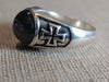SILVER MEN'S MONTANA SAPPHIRE RING