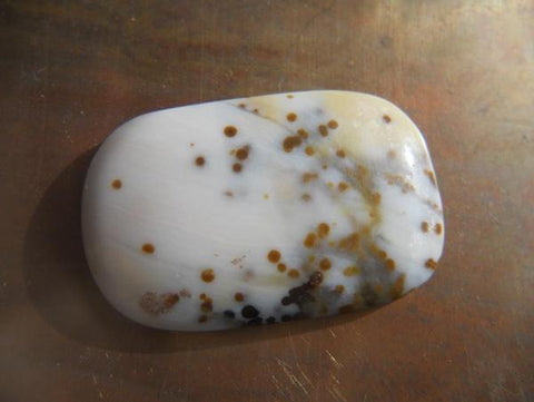 SPOTTED JASPER LARGE SQUARE/OVAL FOCAL BEAD - Blaze-N-Gems