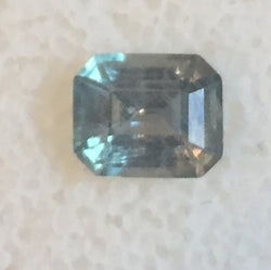 1.18 CTS. EMERALD CUT BLUE/GREEN ALL NATURAL MONTANA SAPPHIRE - Blaze-N-Gems