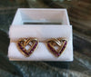 18 2mm RUBY HEART SHAPED EARINGS - Blaze-N-Gems