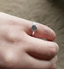 2ct BLUE ROUGH STERLING SILVER RING - Blaze-N-Gems