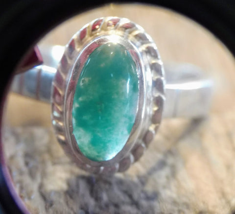 4.8g GEM SILICA SILVER RING - Blaze-N-Gems