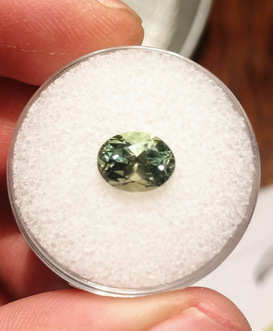 2.49ct MOSCATO WINE GREEN MONTANA SAPPHIRE - Blaze-N-Gems