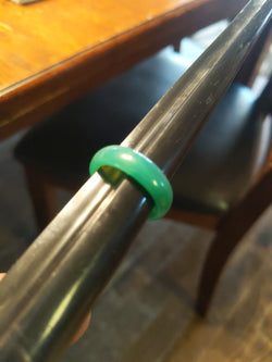 Gem silica ring. 11.96ct. Bacon stone, from Kasiruta island . Indonesia - Blaze-N-Gems