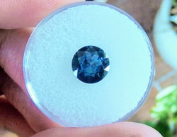 1.90ct HEATED DEEP BLUE ROUND - Blaze-N-Gems