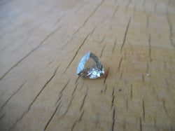 .99 CT. LIGHT PASTEL SILVER /GREEN TRILLION CUT MONTANA SAPPHIRE - Blaze-N-Gems