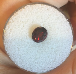 1.54 CTS. OVAL CUT DARK BLOOD RED MONTANA GARNET - Blaze-N-Gems