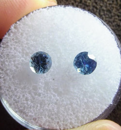 1.0ct SET OF BLUE MONTANA SAPPHIRES - Blaze-N-Gems